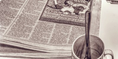 coffee and the newspaper